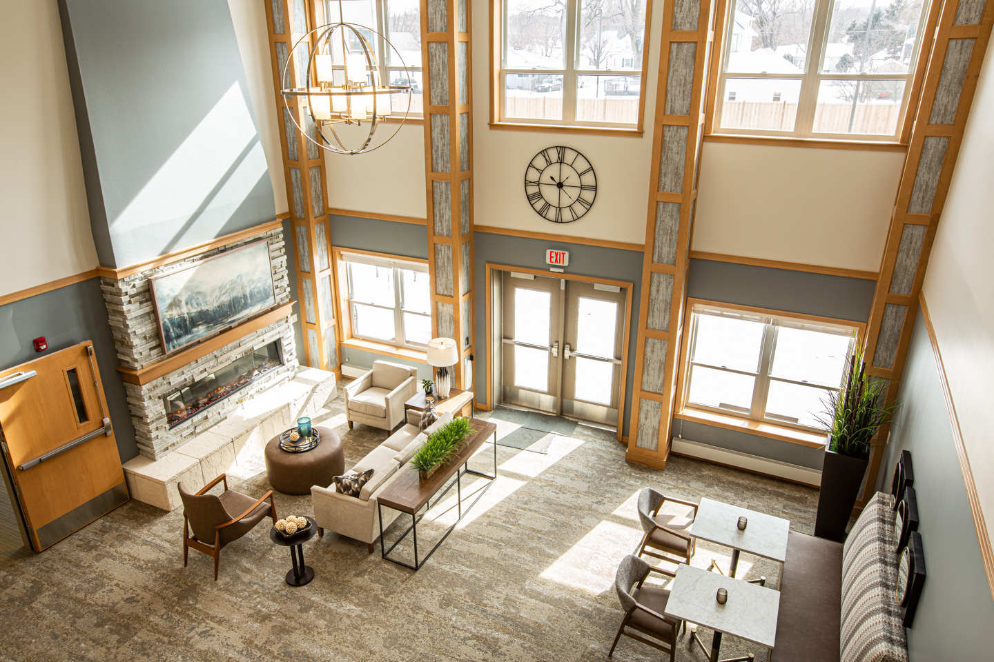 Fireside-Lounge_0483 Ecumen Pathstone Latitude Independent Living - Interior