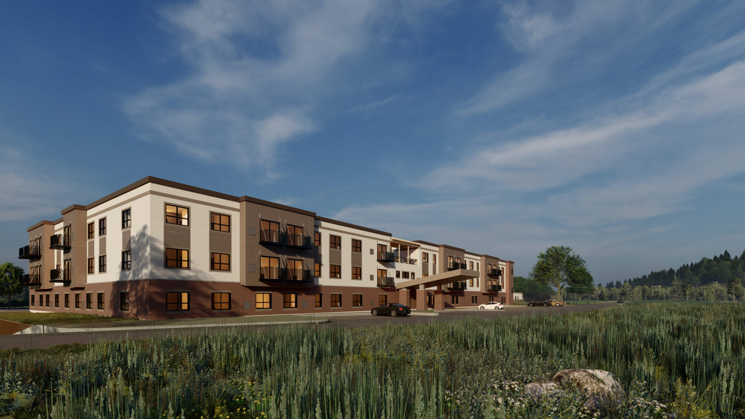 Pathstone Latitude: Exterior architectural rendering